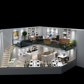 现代 鸟瞰图 办公室半鸟瞰