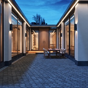 新中式 庭院 四合院庭院