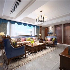美式 客厅 客餐厅
