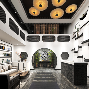 新中式 足疗店 徽派足疗店