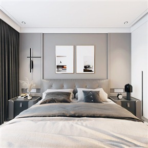 现代 卧室 伟丰花园主卧