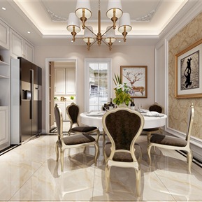 简欧 餐厅 客餐厅