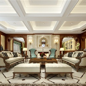 美式 客厅