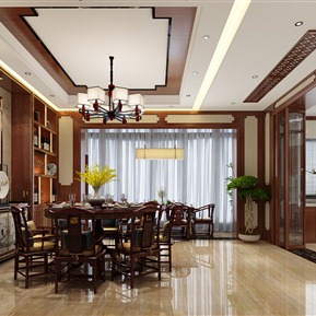 中式 餐厅 厨房