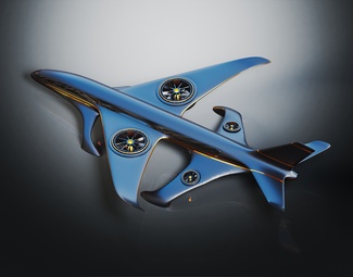 现代飞机造型