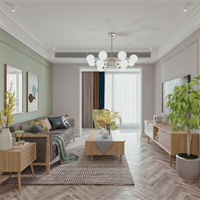 北欧 客餐厅 原木客餐厅