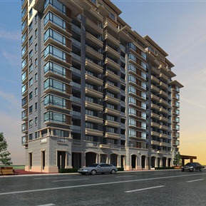 简欧 住宅楼 商业办公住宅沿街