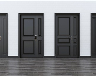 【现代-后现代衣柜门-子母门3d模型】_门_五金构件