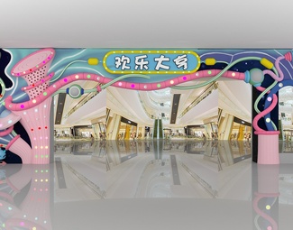 现代 门头 门头雕塑