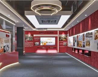 现代 展厅 党建展馆