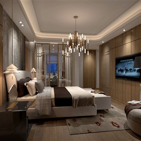 新中式 卧室 主卧室