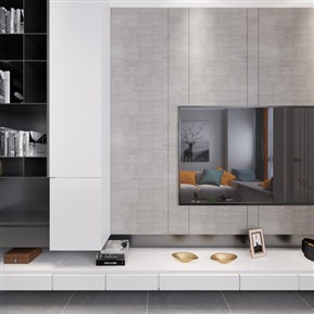 现代 客餐厅 全景