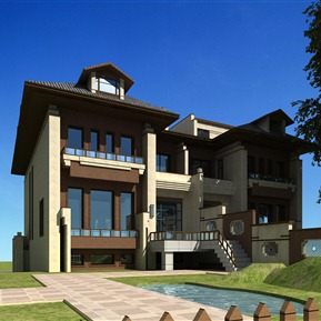 新中式 独栋别墅 别墅