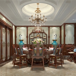 美式 餐厅 别墅餐厅