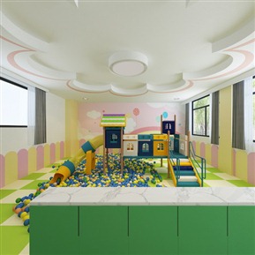 现代 幼儿园 游乐室