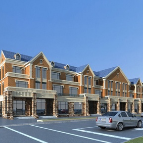 简欧 联排别墅 别墅