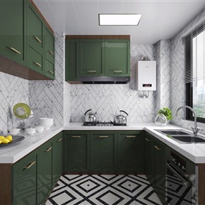 现代 厨房 厨房用品 橱柜 碗碟