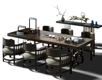 新中式餐厅家具