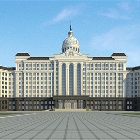 欧式 办公楼 办公楼财经学院