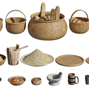 现代 篮子 农具篮子