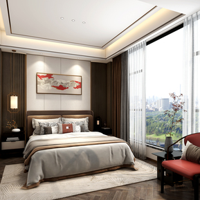 新中式 卧室 次卧