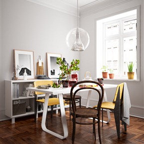 现代 餐桌椅组合 餐桌 餐椅