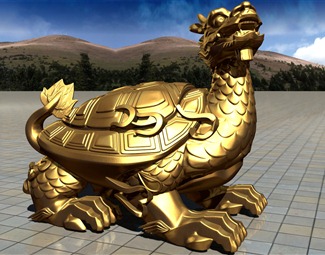 现代 雕塑 乌龟