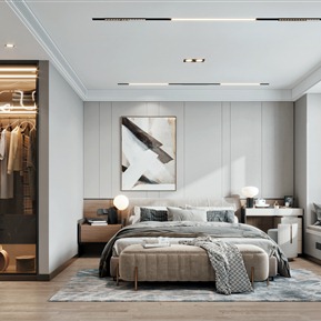 轻奢 卧室 主卧室