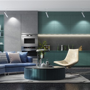 现代 客厅 茶几