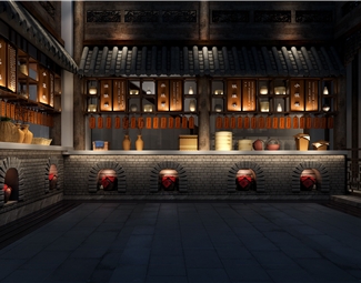 中式 餐厅 古镇菜馆
