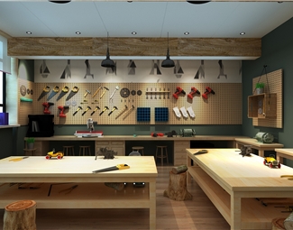 现代幼儿园木工教室