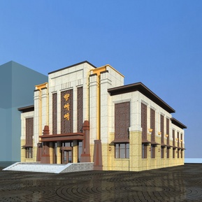 简欧 门头 会所