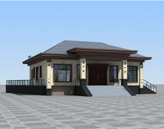 新中式单层建筑