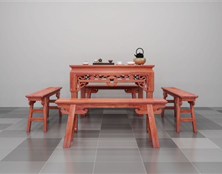 中式中式四方桌