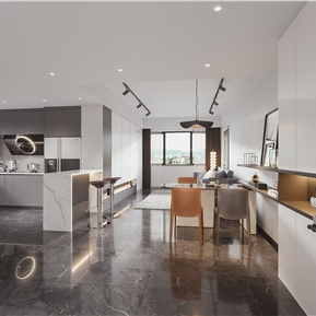 现代 客餐厅 客厅餐厅