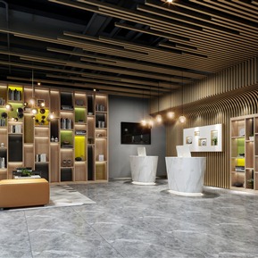 现代 大厅 会所前台大厅