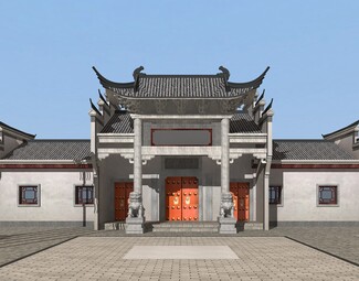 中式中式古建筑