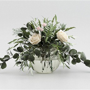 现代 花瓶 玻璃花瓶玫瑰月季花插花