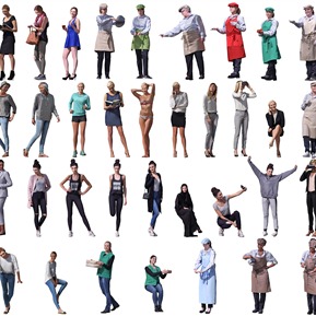 现代 多人 女人女孩美女人物一