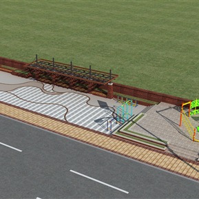 现代 公园 公园细化