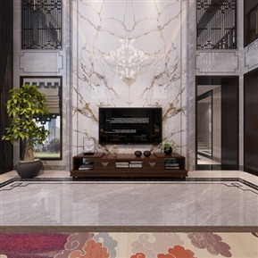 新中式 复式客厅 一楼