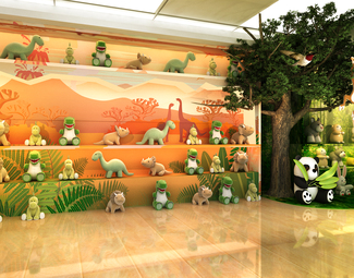 现代 展厅 动物展厅