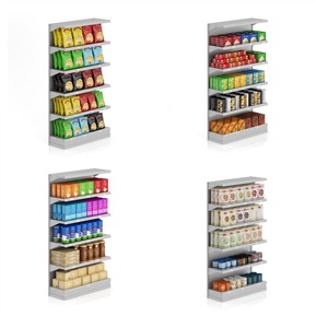 现代 货架 超市货架组合