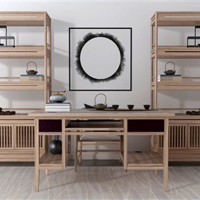 新中式 茶桌椅  书桌组合