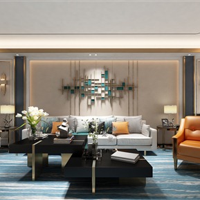 现代 客餐厅 简约客厅餐厅