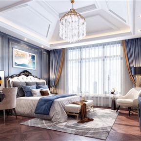简欧 卧室 奢华卧室