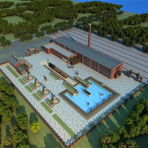 现代 鸟瞰图 博物馆