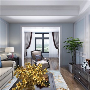 美式 客餐厅 客厅餐厅沙发餐桌椅吊灯摆件饰品组合