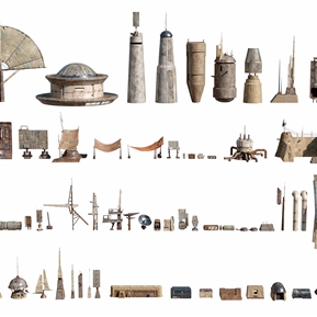 工业LOFT 军事用品 军事设施 雷达 通信工具