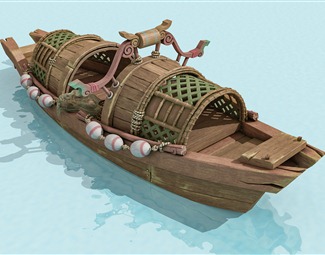 中式古代木船